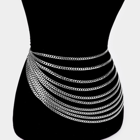 Layer Boho Curb Chain Belt - Picture 1 of 2